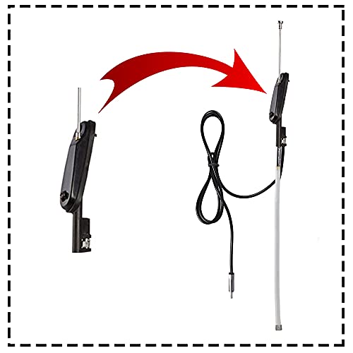 Auto Pearl - Vehicle Roof Mount Rubber Antenna Mast Flexible Car Antenna with Anti-Theft Design and Car Wash Safe - Black -WagonRStingray - Image 5