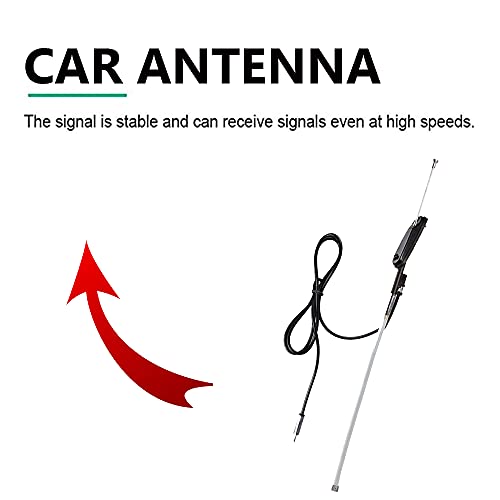 Auto Pearl - Vehicle Roof Mount Rubber Antenna Mast Flexible Car Antenna with Anti-Theft Design and Car Wash Safe - Black -WagonRStingray - Image 4