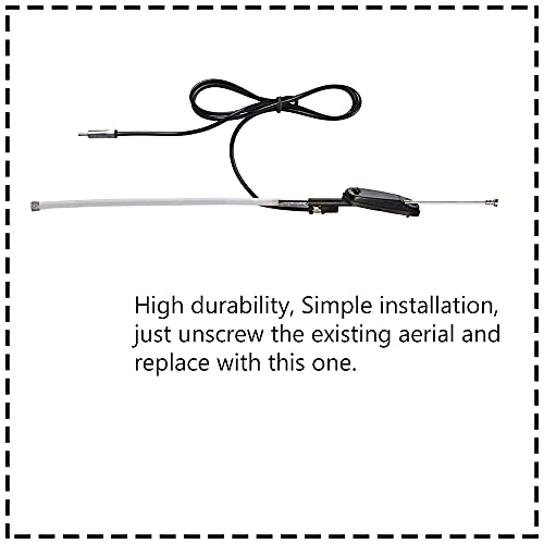 Auto Pearl - Vehicle Roof Mount Rubber Antenna Mast Flexible Car Antenna with Anti-Theft Design and Car Wash Safe - Black -WagonRStingray - Image 2