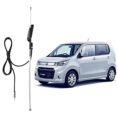 Auto Pearl - Vehicle Roof Mount Rubber Antenna Mast Flexible Car Antenna with Anti-Theft Design and Car Wash Safe - Black -WagonRStingray - Image 1