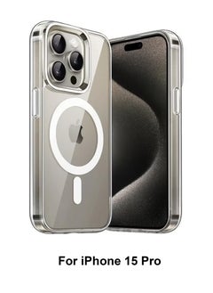 For iPhone 15 Pro Absorption MagSafe/Wireless Charging Case Cover Transparent