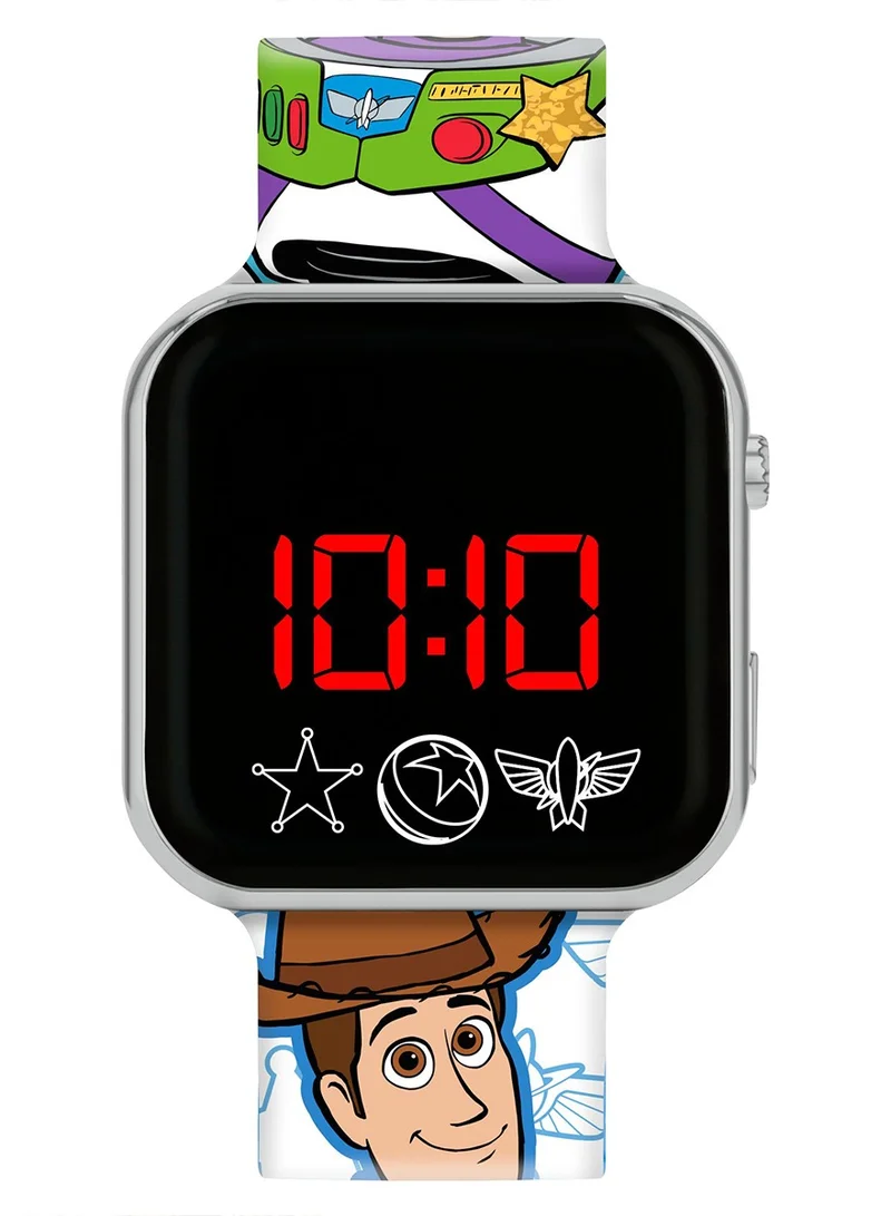 Disney Toy Story Buzz and Woody LED Display Watch with Silicone Character Strap for Kids - TSF4022