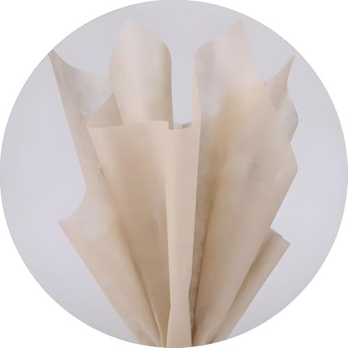 MLSG 96 Sheets Tissue Flower Wrapping Paper Cotton Wrapping Flower Paper Withdrawable Lining Paper Non-woven Waterproof Floral Bouquet Wraps For Florist Packaging Arrangement (Light Brown) - Image 1