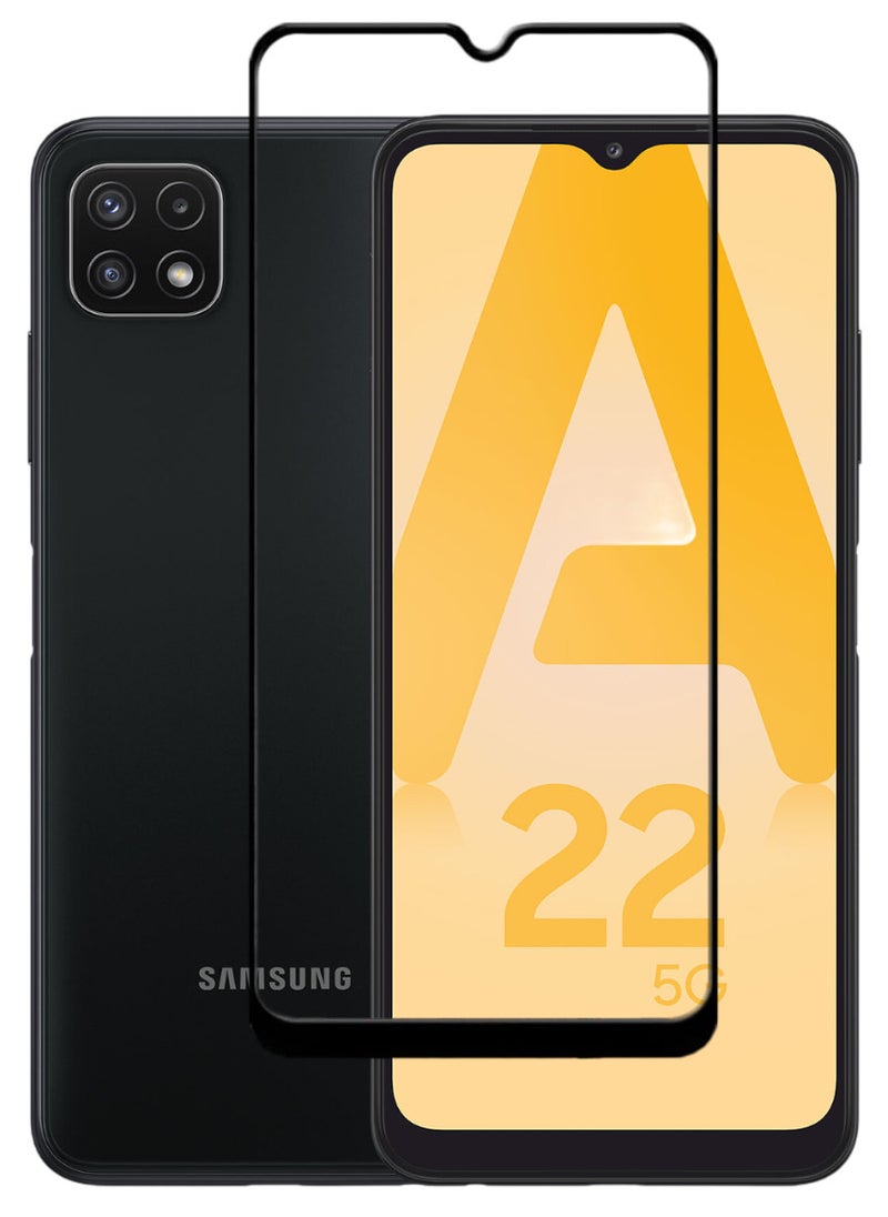 ACLIX Antistatic ESD Dustproof Premium Quality High Definition Tempered Glass Screen Protector Designed For Samsung Galaxy A22 5G - Image 1