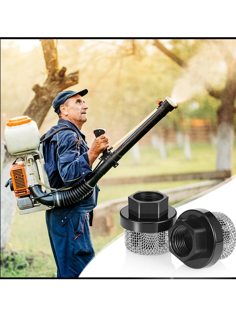 2 قطع مصفاة مدخل خرطوم حديقة عالمية - ملحقات مضخة أساسية لرشاشات وأنظمة ري - Image 5