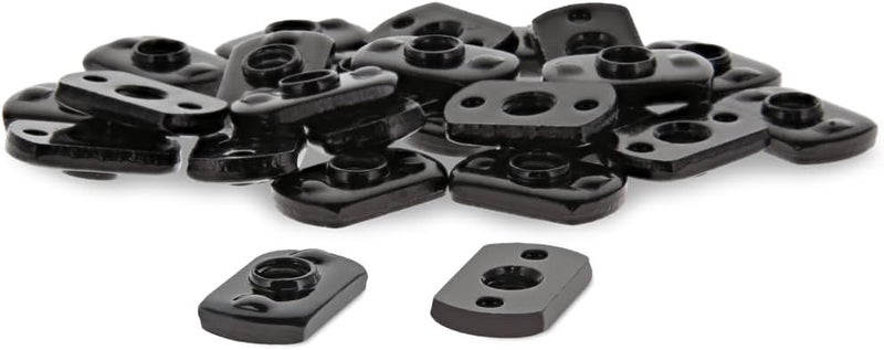 80/20 8020, 3286, 15 Series Steel 1/4-20 Centered Slide in Economy T Nuts Hardware Nuts for 1.5" Aluminum Extrusions (100 Pack) - Image 1
