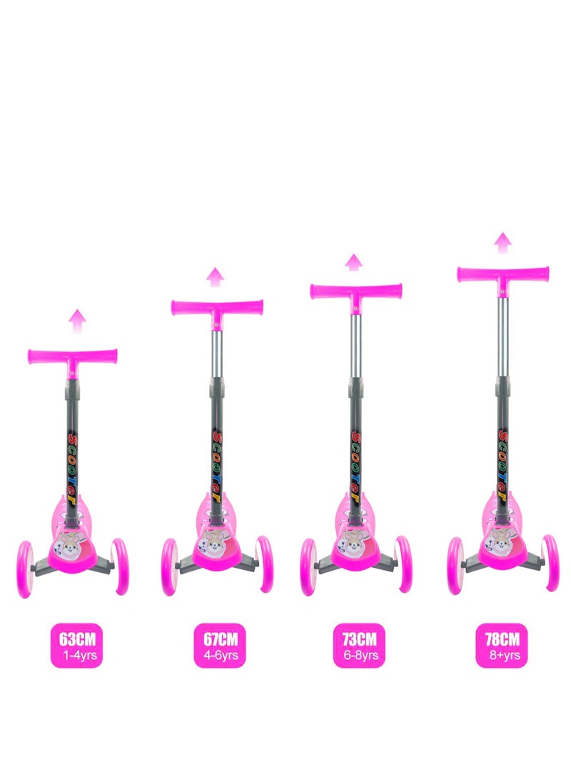 ال بي سكوتر أطفال قابل للطي بثلاث عجلات مع ارتفاع قابل للتعديل وفرامل قدم - Image 5