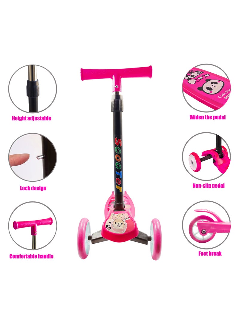 ال بي سكوتر أطفال قابل للطي بثلاث عجلات مع ارتفاع قابل للتعديل وفرامل قدم - Image 3