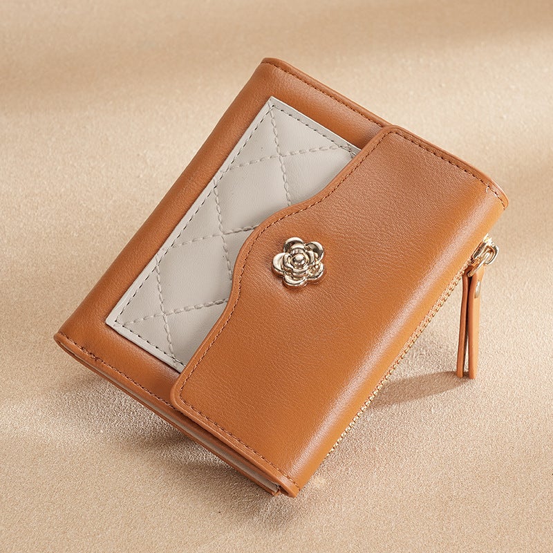 Multifunctional Solid Color PU Leather Wallet, RFID Blocking Design Portable Daily Storage Purse for Cards Cash Coin Business Use - Image 3