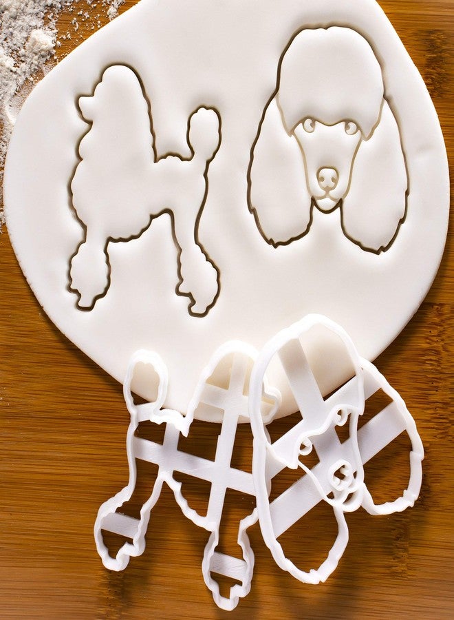 Bakerlogy Set of 2 Poodle Cookie Cutters - Poodle Silhouette and Face Designs, 2 Pieces - Bakerlogy - Image 2