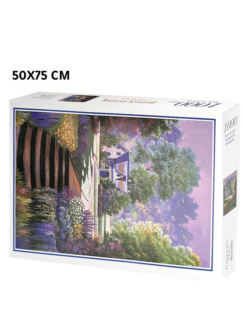 Challenging and Artistic 1000-Piece Jigsaw Puzzle for Adults and Kids – 50x75cm Final Artwork for Home Decor and Brain Training