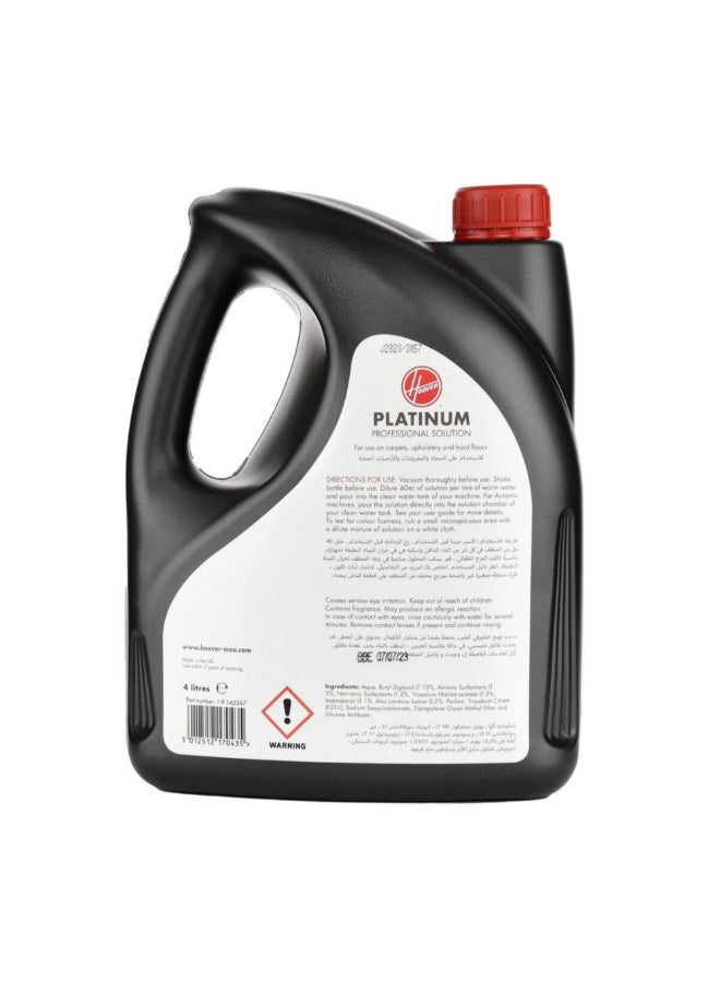 HOOVER Platinum Professional Solution Carpetguard Protection Carpet Cleaner 4 L PLATINUM 4L - Image 4