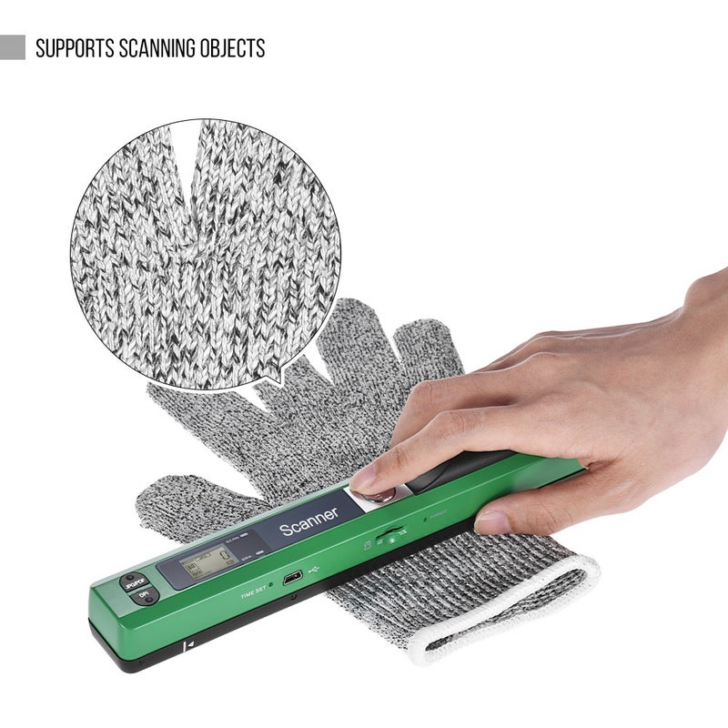 Portable Handheld Wand Wireless Scanner A4 Size 900DPI JPG/PDF Formate LCD Display with Protecting Bag and 8GB TF Card  for Business Document Reciepts Books Images - Image 5
