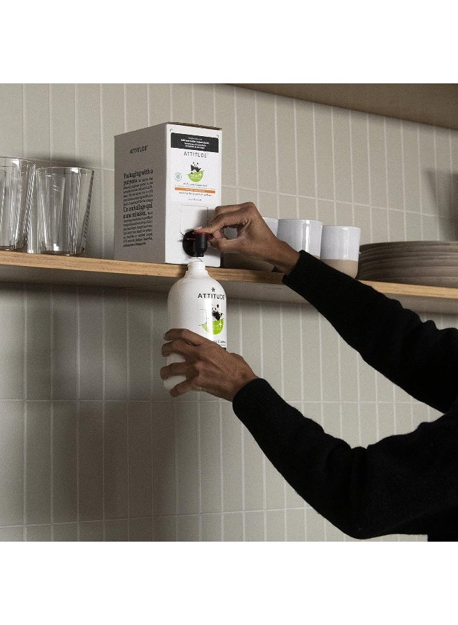 ATTITUDE Liquid Laundry Detergent Refill, EWG Verified, HE Compatible, Plant-Based & Vegan, Natural Laundry Soap, Pink Grapefruit Scent, 80 Loads, 67.6 Fl Oz - Image 2