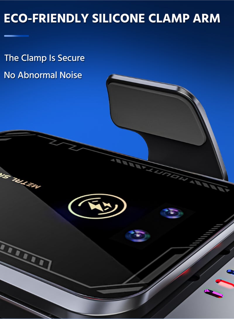 Car Phone Holder,With 15W Car Wireless Charger,Magnetic Car Phone Holder,Mobile Holder Car - Image 5