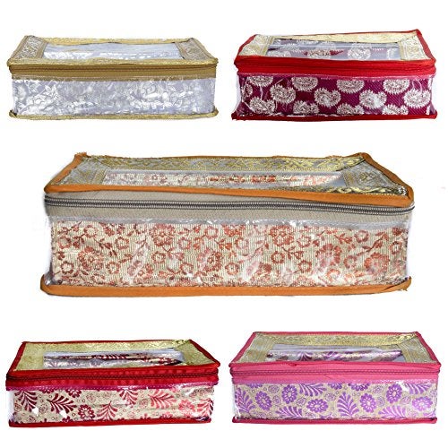 Sunshine 2 Row Bangle Organiser Case Box Pouch | Necklace Organizer | Bangle Box Pouch Unisex (Multi Color) - Image 3