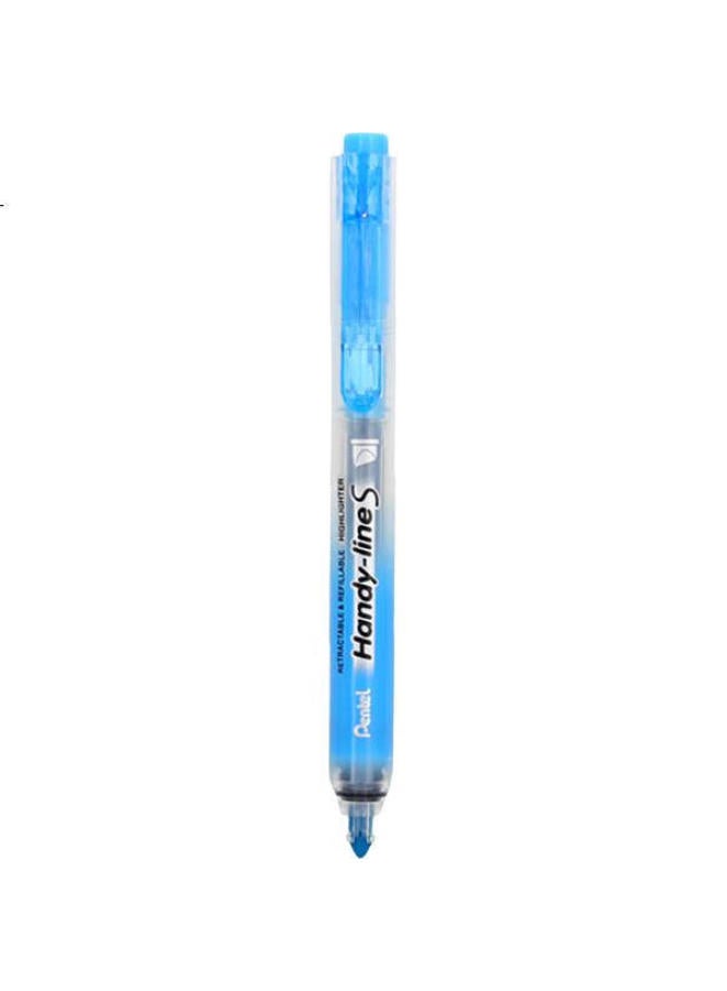 Pentel Sxs15 Retractable Highlighter Pen For Journaling And Note-Taking, Large Capacity, Refillable, 4.5Mm, Sky Blue - Image 1