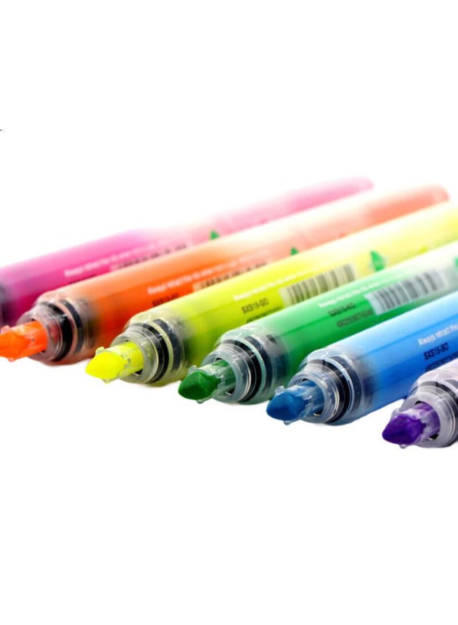 Pentel Sxs15 Retractable Highlighter Pen For Journaling And Note-Taking, Large Capacity, Refillable, 4.5Mm, Sky Blue - Image 3