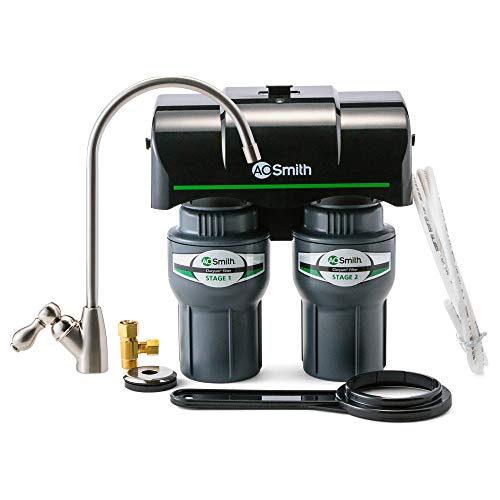 AO Smith Under Sink Water Filter System - Reduces PFAS, Lead, & Chlorine in Drinking Water - Under Counter Claryum Filtration for Kitchen - 2-Stage - AO-US-200 - Image 2