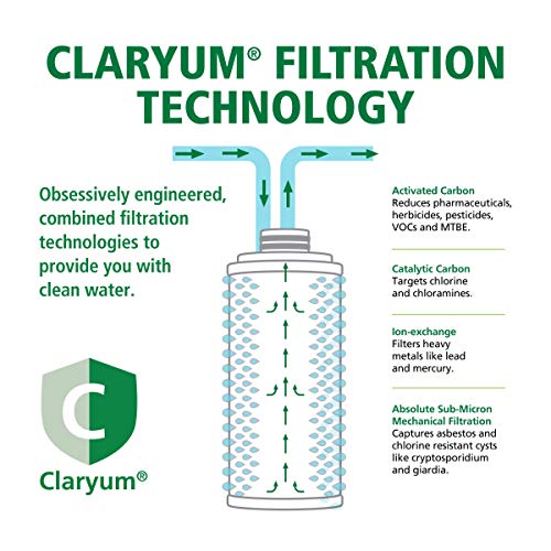 AO Smith Under Sink Water Filter System - Reduces PFAS, Lead, & Chlorine in Drinking Water - Under Counter Claryum Filtration for Kitchen - 2-Stage - AO-US-200 - Image 4