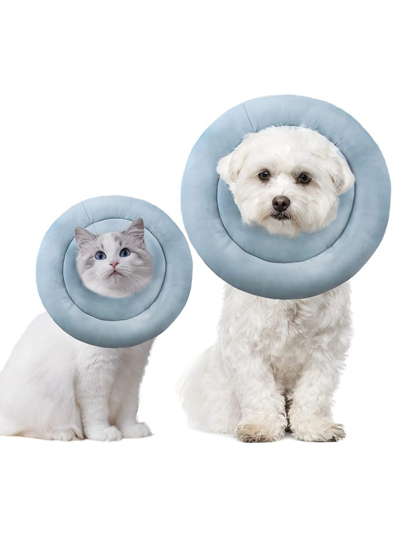 Soft Dog Cone Collar After Surgery Water Proof Comfortable Dog Recovery Cone Anti-Bite Lick Wound Healing Pet Cone for Small Medium Or Large Dogs and Cats (Size S) - Image 1