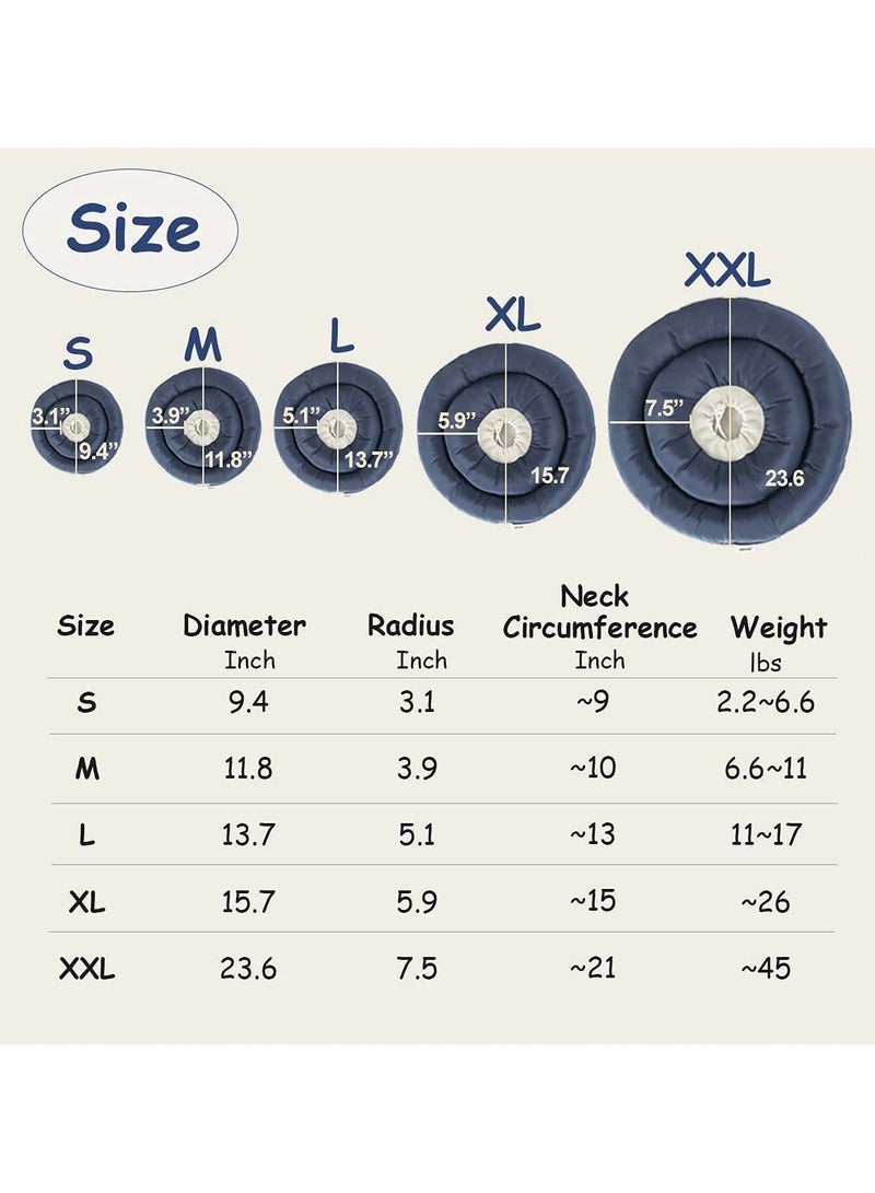 Soft Dog Cone Collar After Surgery Water Proof Comfortable Dog Recovery Cone Anti-Bite Lick Wound Healing Pet Cone for Small Medium Or Large Dogs and Cats (Size S) - Image 2