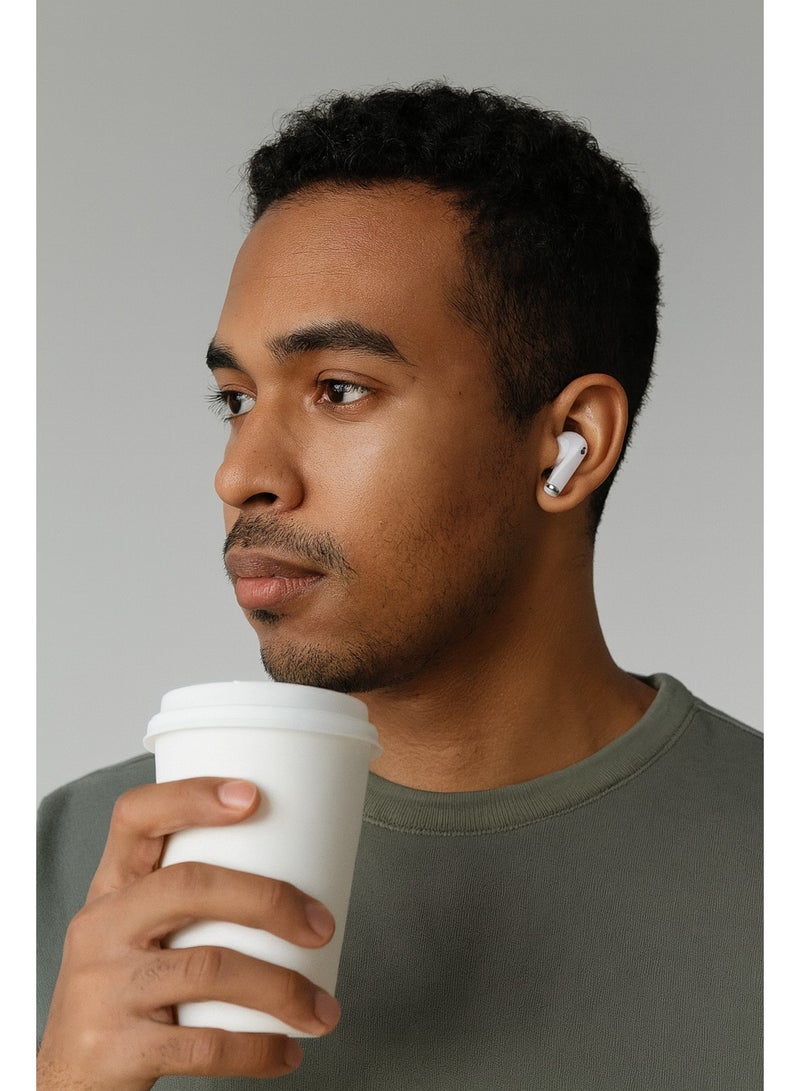 أوتيتو سماعات بلوتوث لاسلكية OT203 مع عزل ضوضاء و HiFi صوت نقي – لمسة تحكم باللمس – مدة شحن  1.5 ساعة -  لون أبيض - Image 5