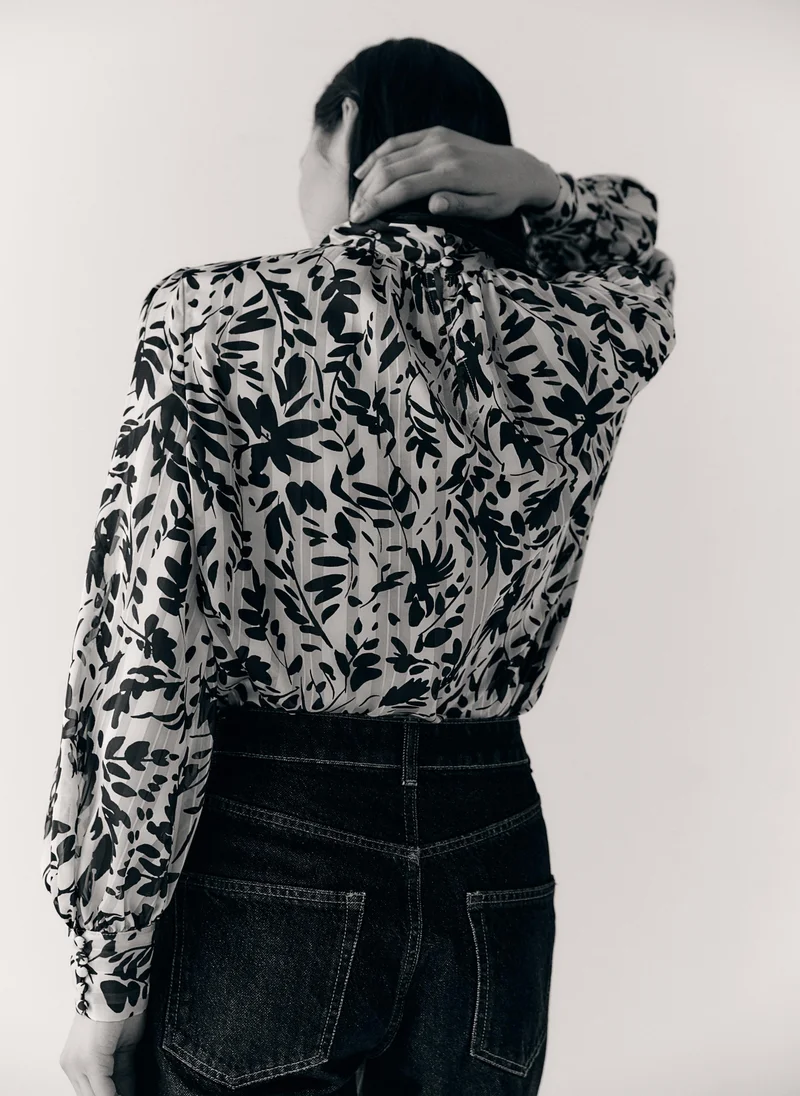 اتش اند ام Patterned Blouse