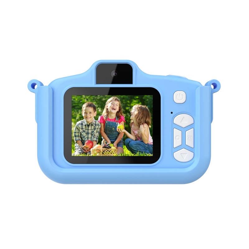 Kids Camera: 2.0 Inch IPS Screen, ABS Silicone Safe Drop-resistant Skin-friendly, HD Dual Cameras - One-touch Smart Focus, Built-in MP3 Playback, Educational Games for Children’s Photography & Daily P - Image 2