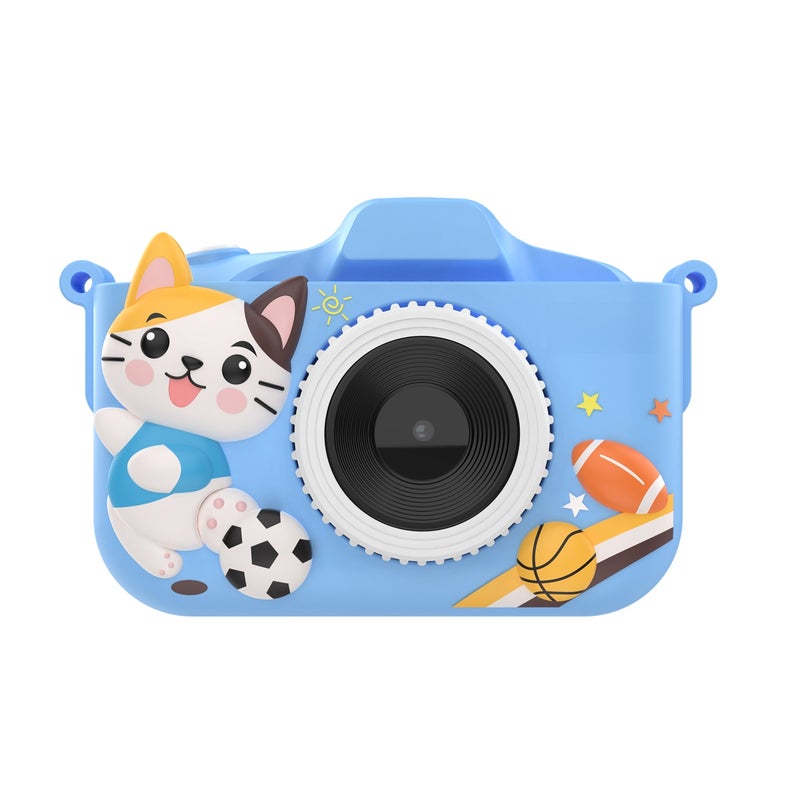 Kids Camera: 2.0 Inch IPS Screen, ABS Silicone Safe Drop-resistant Skin-friendly, HD Dual Cameras - One-touch Smart Focus, Built-in MP3 Playback, Educational Games for Children’s Photography & Daily P - Image 1