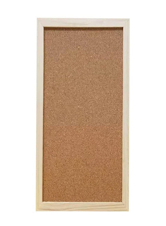 Teensery Cork Board 7.9" x 11.8" Wooden Framed Bulletion Board Decorative Hanging Message Board for Home School Office - Image 1