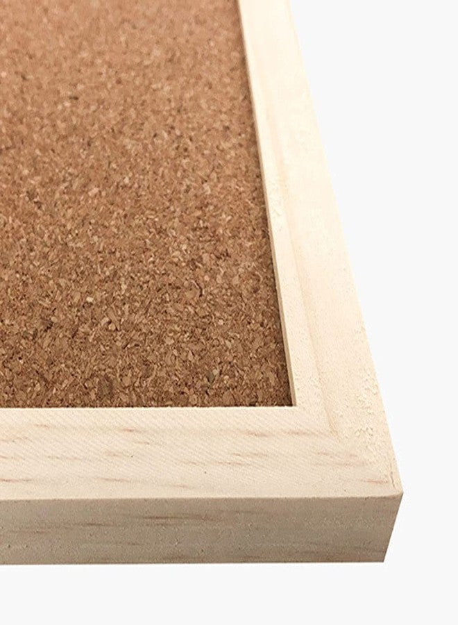 Teensery Cork Board 7.9" x 11.8" Wooden Framed Bulletion Board Decorative Hanging Message Board for Home School Office - Image 4