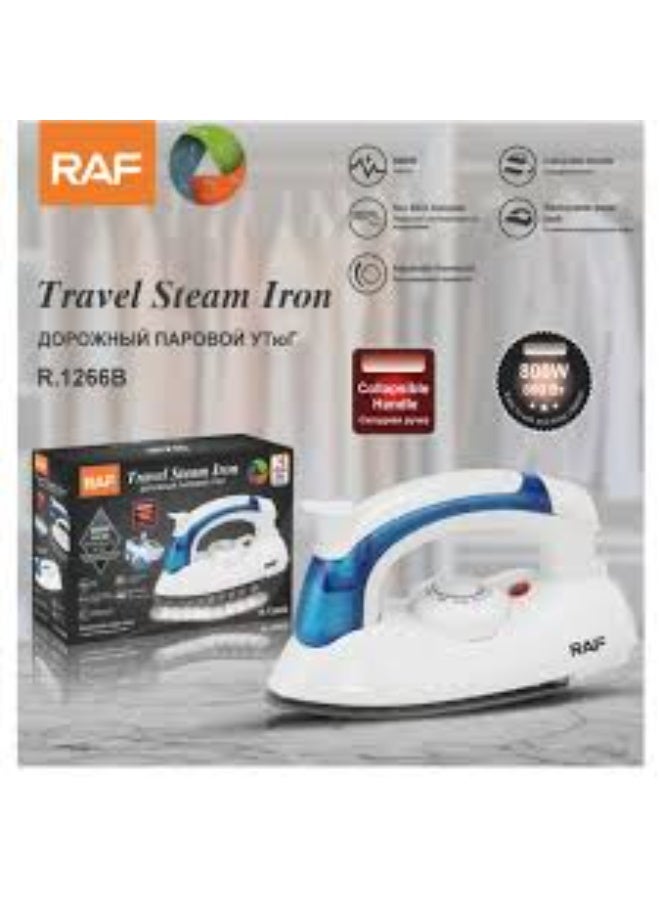 آر إيه أف جهاز كي بالبخار صغير للسفر قابل للطي/ترموستات قابلة للتعديل/خزان مياه قابل للإزالة 0.03 لتر/غير لاصقة/ 800 واط - Image 2