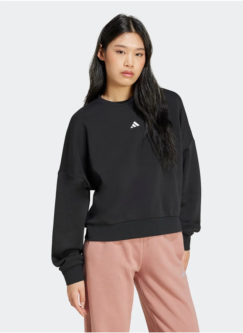 Adidas Essential Small Logo Feel Cozy Sweatshirt