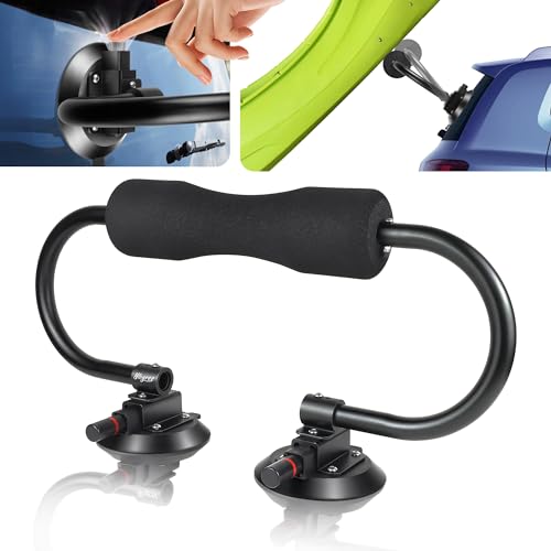 HLOGREE Kayak Load RollerKayak Roof Roller Loader MountKayak Roller Load AssistSuction Cup Kayak Roller Loader for KayakKayak HelpersKayak Loader Lift Assist System for Car SUVKayak Accessories - Image 1