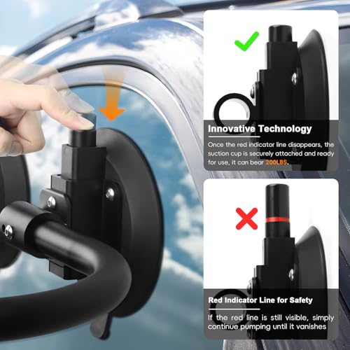 HLOGREE Kayak Load RollerKayak Roof Roller Loader MountKayak Roller Load AssistSuction Cup Kayak Roller Loader for KayakKayak HelpersKayak Loader Lift Assist System for Car SUVKayak Accessories - Image 3