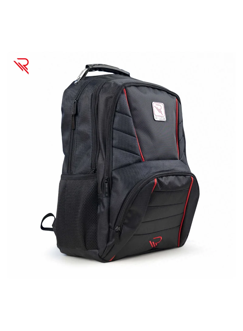 ريفلكشين REFLECTION Travel and School Backpack with 3 Compartments, Black
