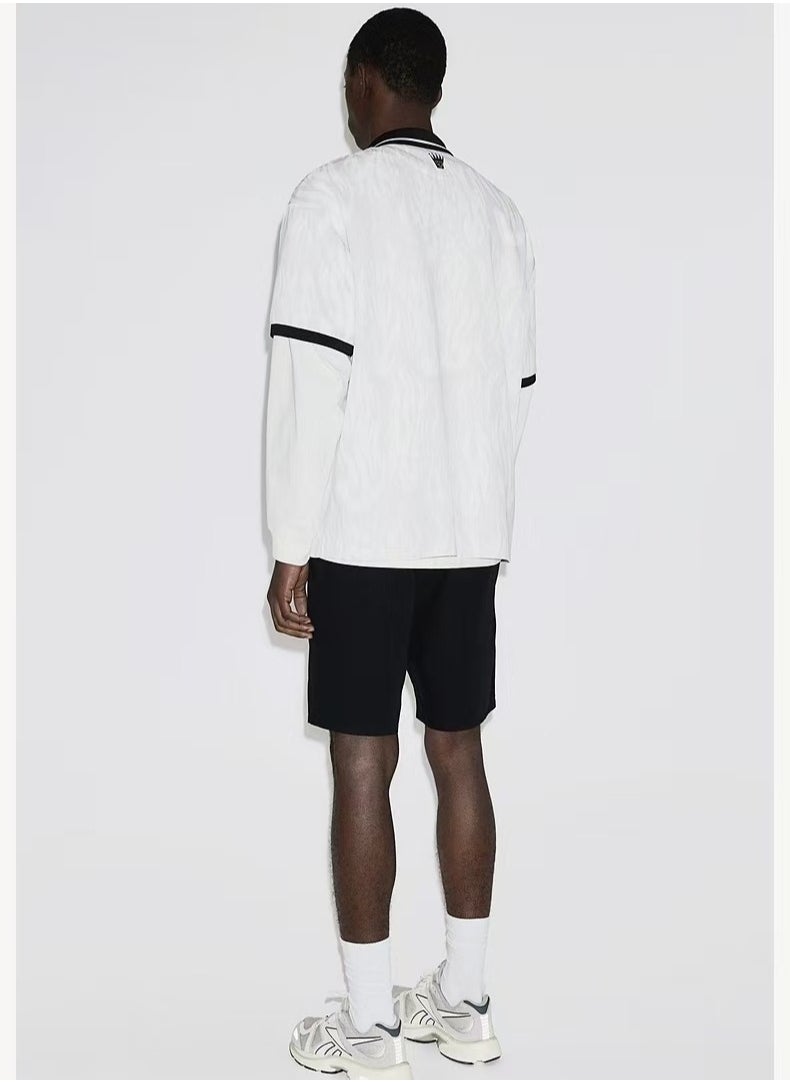 H and M - HM Summer Thin Sports Pants With Elastic Waist And Loose Straight Leg Casual Shorts - Image 1