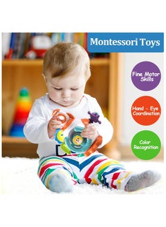 General Montessori Sensory Toys for Toddlers 1-3 - Travel Activities Busy Board Cube - Baby Gifts for 6 9 12 18 Months 1 2 One Year Old Infant Boys Girls - Airplane Plane Car Travel Toys Educational Learning  - Image 2