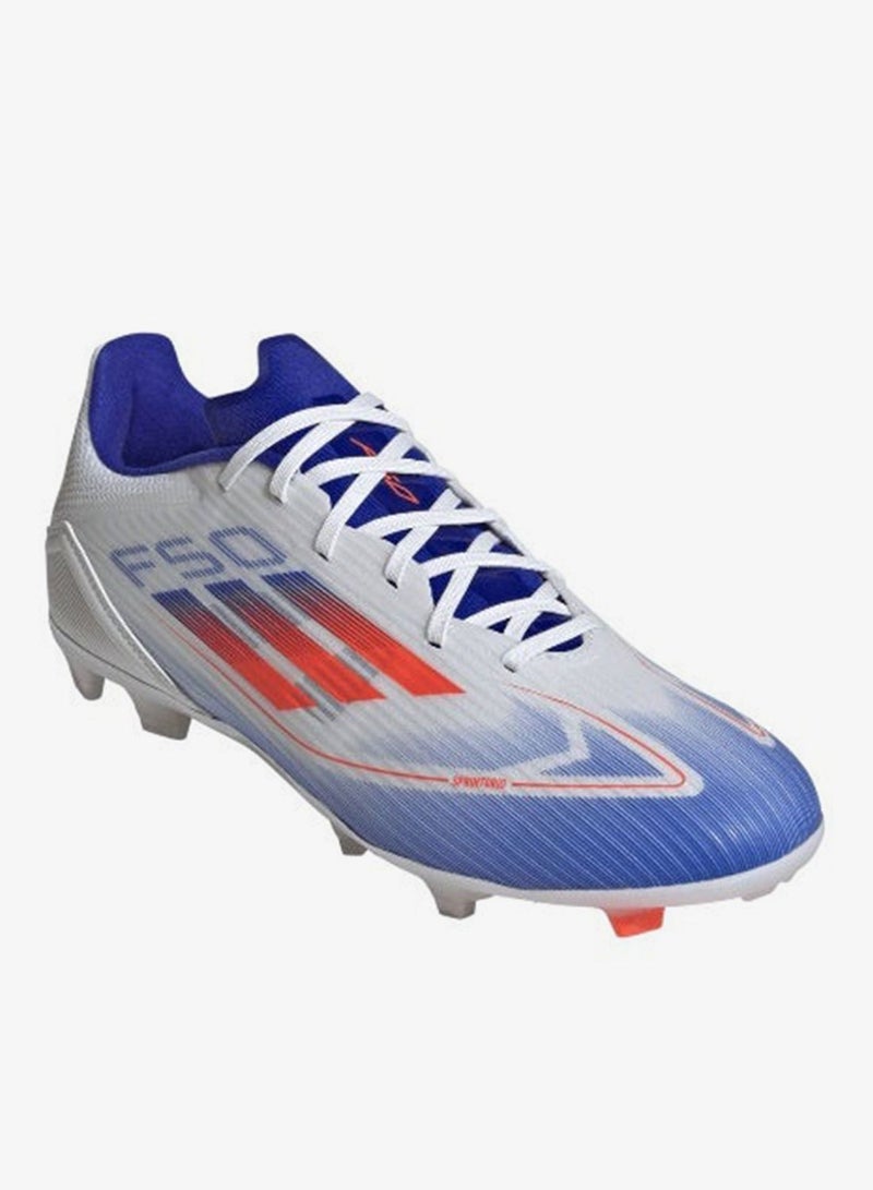 Adidas F50 League Fg/Mg White Football/Soccer Shoes - Image 5
