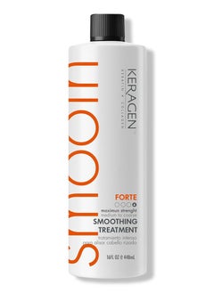 KERAGEN KERAGEN - Brazilian Smoothing Keratin Hair Treatment, Blowout Straightening System for Dry and Damaged Hair - Forte, Sulfate Free - Eliminates Curls and Frizz, Medium to Coarse Hair (16 Oz)  - Image 1