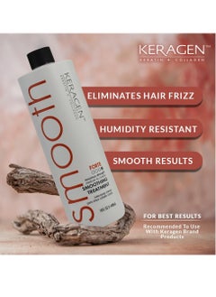 KERAGEN KERAGEN - Brazilian Smoothing Keratin Hair Treatment, Blowout Straightening System for Dry and Damaged Hair - Forte, Sulfate Free - Eliminates Curls and Frizz, Medium to Coarse Hair (16 Oz)  - Image 4