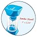 hand2mind Jumbo 1 Minute Sand Timer Large Hourglass Sand Clock for Kids Quiet Timer for Classroom Toddler Visual Countdown Game and Calm Down Corner Supplies Set of 1 - Image 3