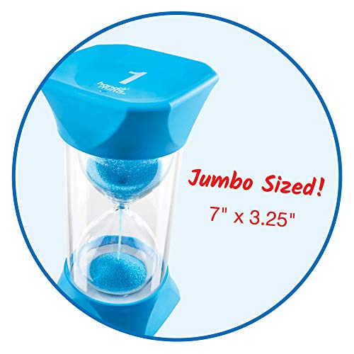 hand2mind Jumbo 1 Minute Sand Timer Large Hourglass Sand Clock for Kids Quiet Timer for Classroom Toddler Visual Countdown Game and Calm Down Corner Supplies Set of 1 - Image 5