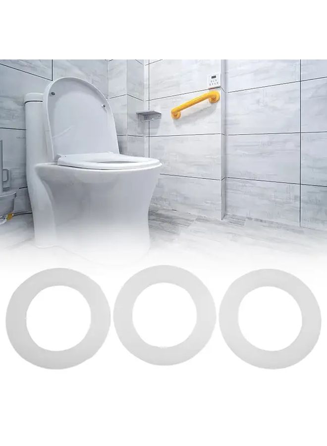 Dual Flush Toilet Tank to Bowl Seal Replacement Kit 3pcs Rubber Gasket Easy Install - Image 2