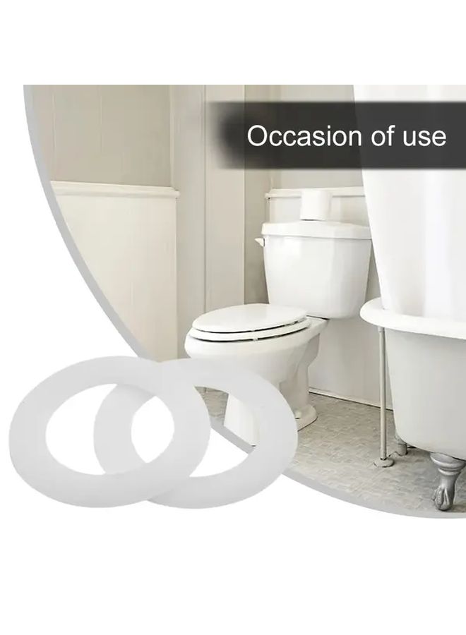 Dual Flush Toilet Tank to Bowl Seal Replacement Kit 3pcs Rubber Gasket Easy Install - Image 1