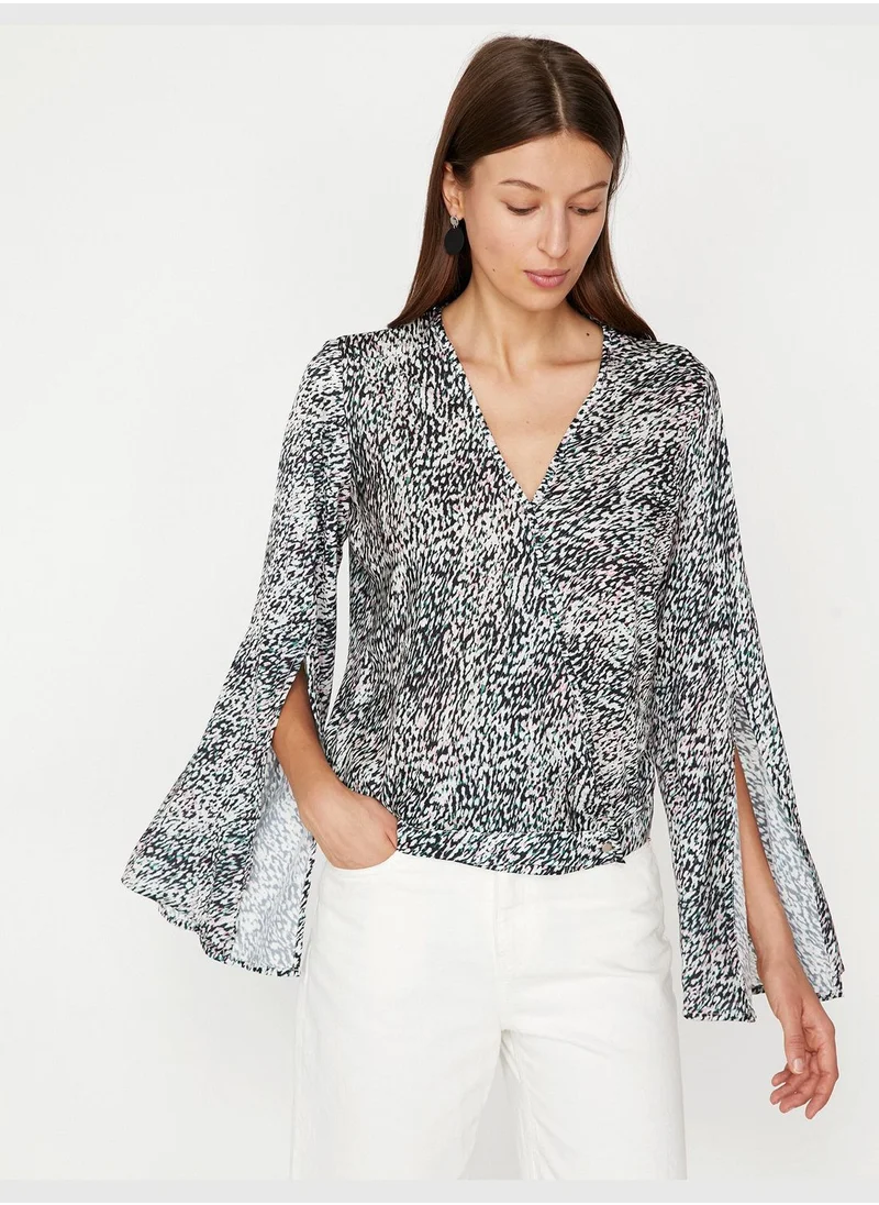 KOTON Snake Patterned Blouse