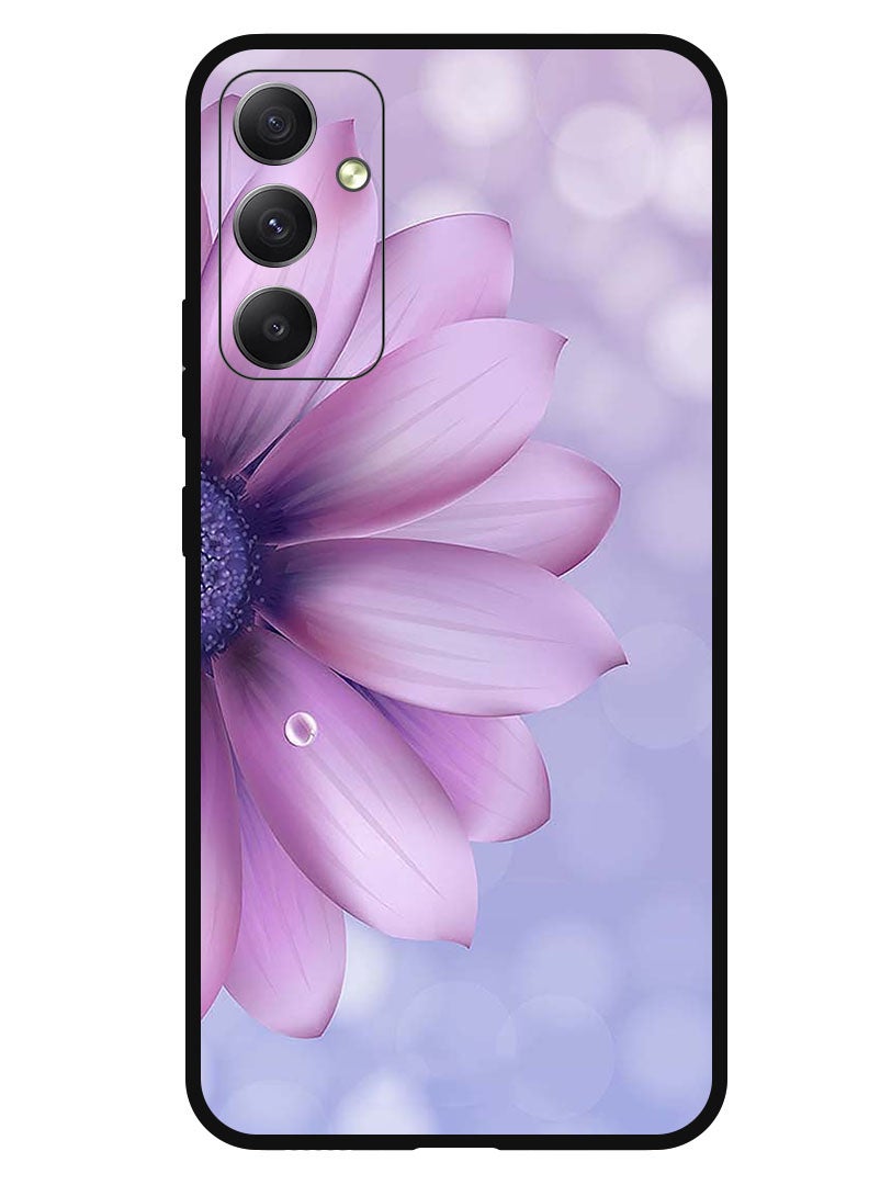 Theodor Protective Case Anti Scratch Shock Proof Bumper Cover For Samsung Galaxy M54 Purple Flower - Image 1