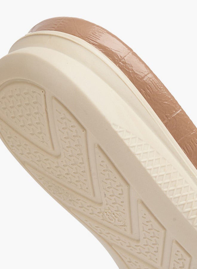 Le Confort Textured Open Toe Slip-On Sandals - Image 5