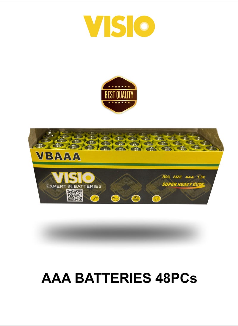Visio Visio Heavy Duty AAA Batteries – High Performance & Durability  - Image 1